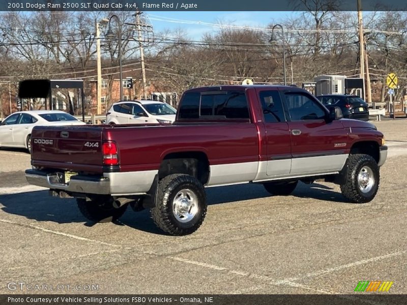 Flame Red / Agate 2001 Dodge Ram 2500 SLT Quad Cab 4x4