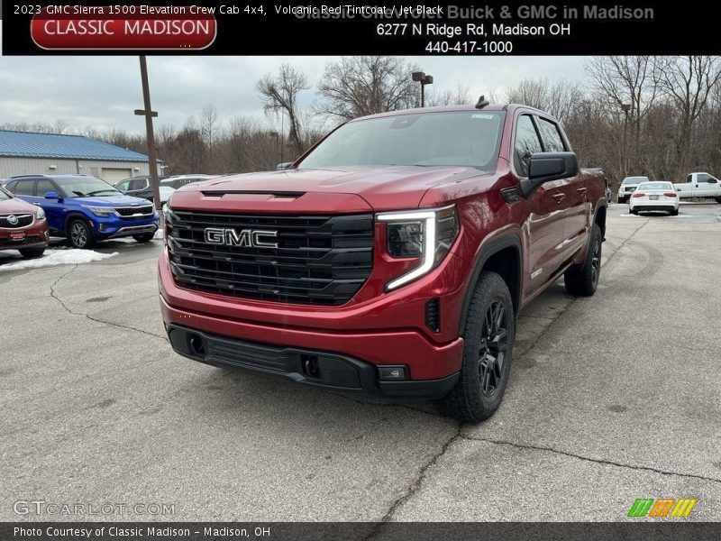 Volcanic Red Tintcoat / Jet Black 2023 GMC Sierra 1500 Elevation Crew Cab 4x4