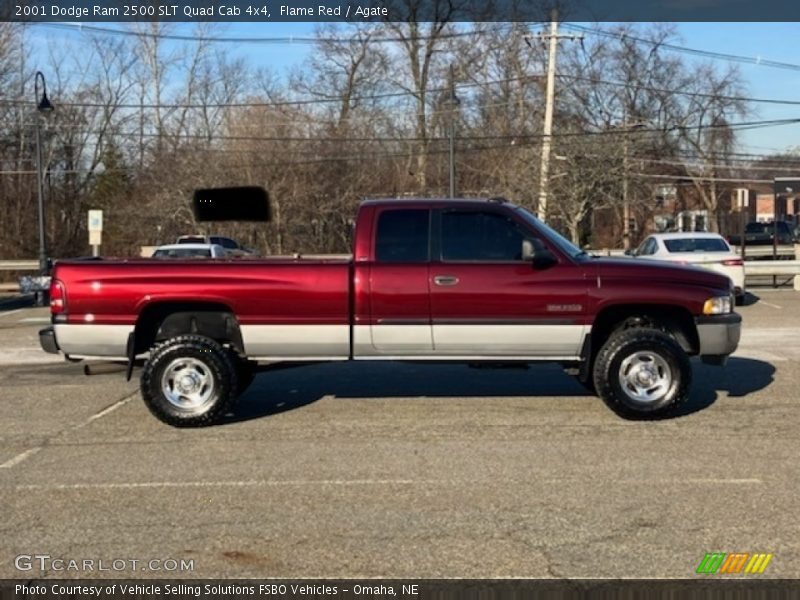 Flame Red / Agate 2001 Dodge Ram 2500 SLT Quad Cab 4x4