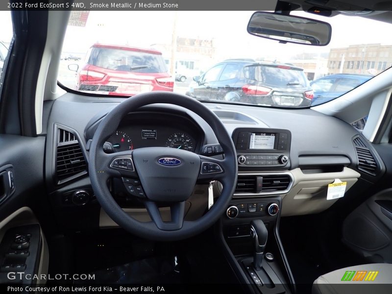 Smoke Metallic / Medium Stone 2022 Ford EcoSport S 4WD