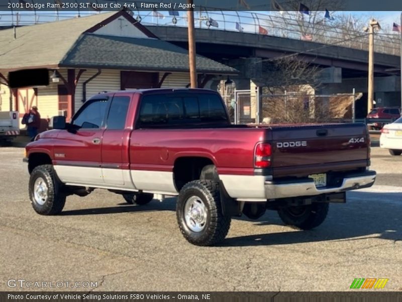 Flame Red / Agate 2001 Dodge Ram 2500 SLT Quad Cab 4x4