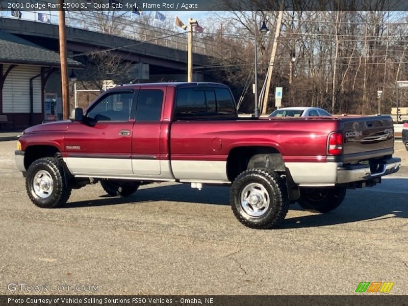 Flame Red / Agate 2001 Dodge Ram 2500 SLT Quad Cab 4x4