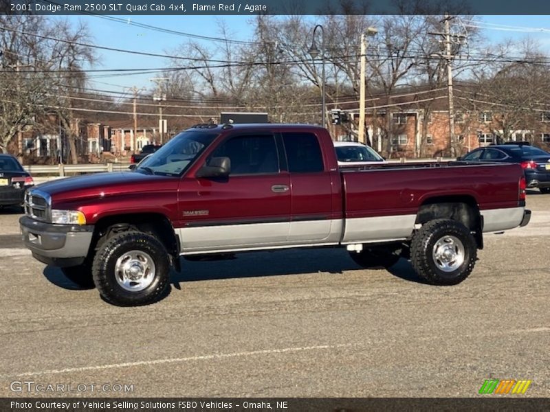 Flame Red / Agate 2001 Dodge Ram 2500 SLT Quad Cab 4x4
