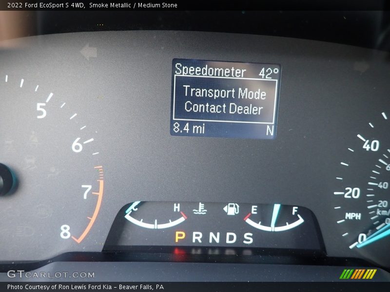 Smoke Metallic / Medium Stone 2022 Ford EcoSport S 4WD