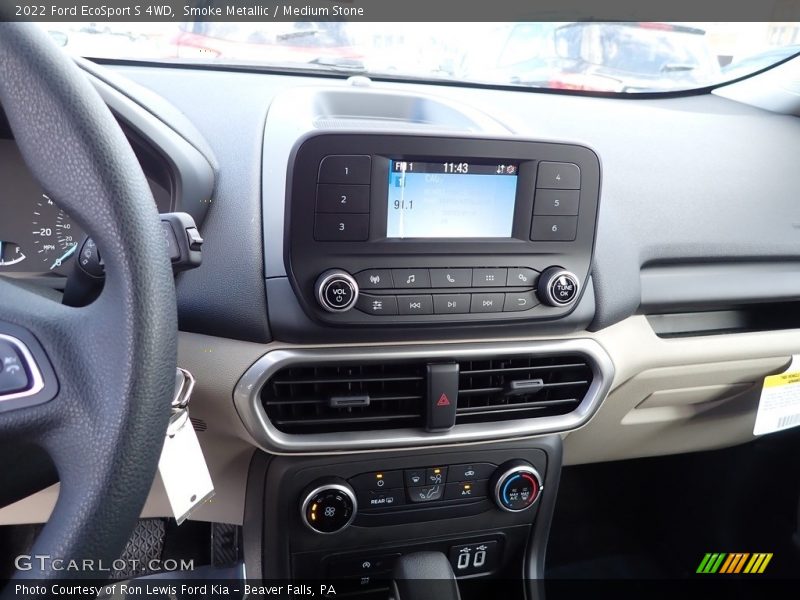 Smoke Metallic / Medium Stone 2022 Ford EcoSport S 4WD
