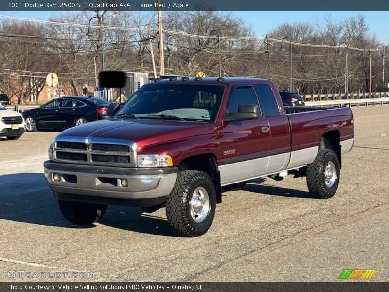 Flame Red / Agate 2001 Dodge Ram 2500 SLT Quad Cab 4x4
