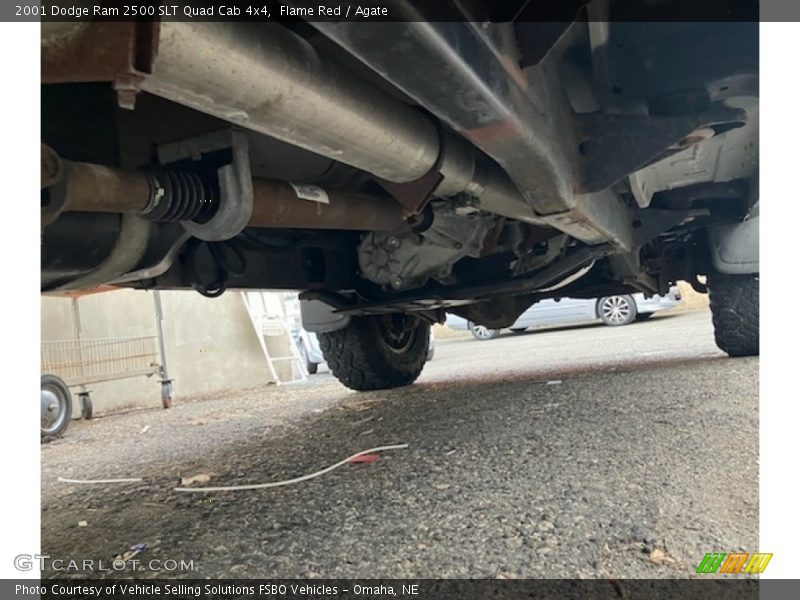 Flame Red / Agate 2001 Dodge Ram 2500 SLT Quad Cab 4x4