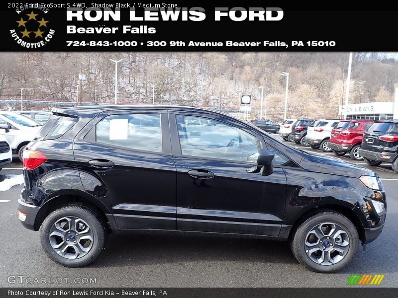 Shadow Black / Medium Stone 2022 Ford EcoSport S 4WD