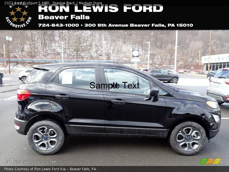 Shadow Black / Medium Stone 2022 Ford EcoSport S 4WD