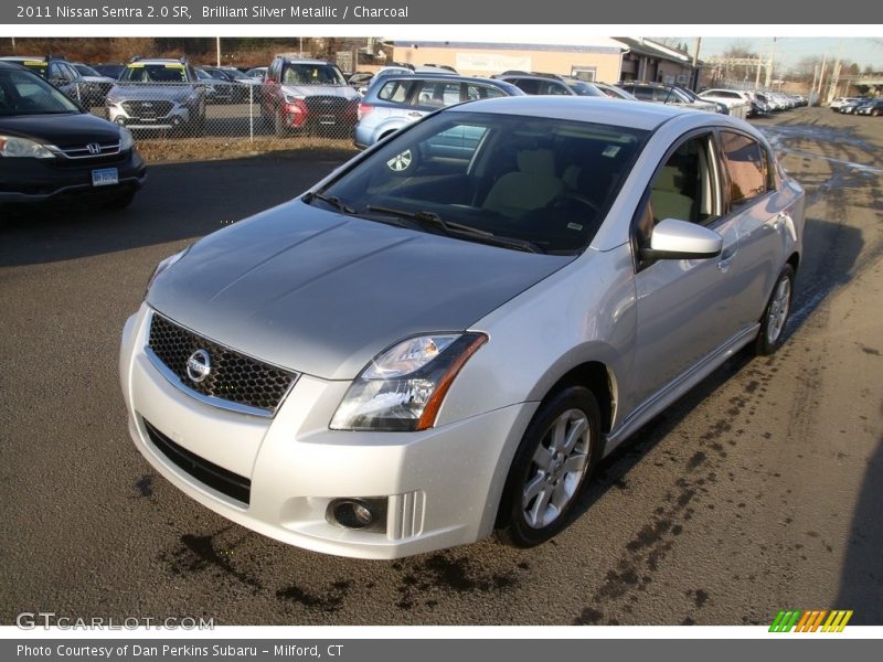 Brilliant Silver Metallic / Charcoal 2011 Nissan Sentra 2.0 SR