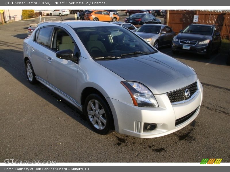 Brilliant Silver Metallic / Charcoal 2011 Nissan Sentra 2.0 SR