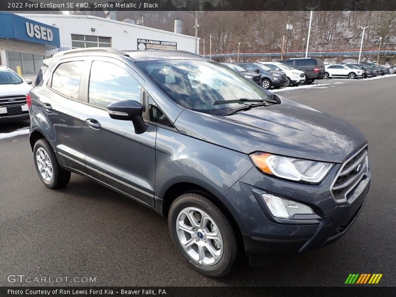 Smoke Metallic / Black 2022 Ford EcoSport SE 4WD