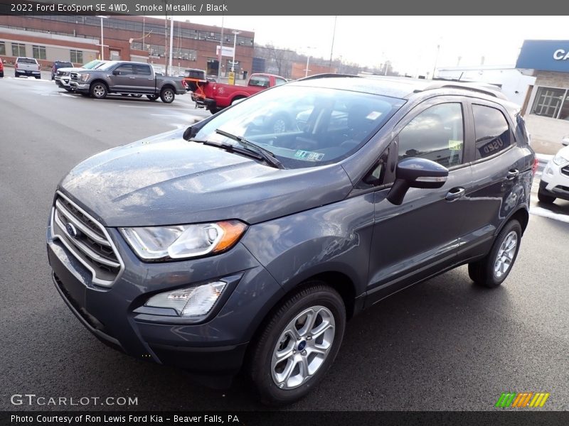 Smoke Metallic / Black 2022 Ford EcoSport SE 4WD