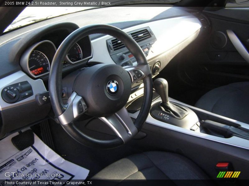 Sterling Grey Metallic / Black 2005 BMW Z4 2.5i Roadster