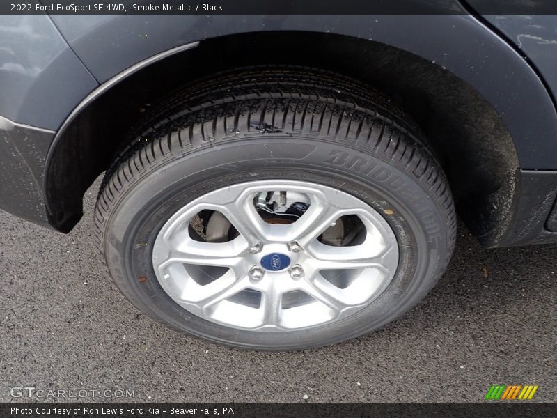 Smoke Metallic / Black 2022 Ford EcoSport SE 4WD