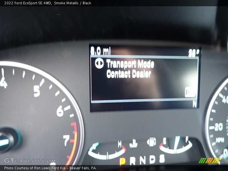 Smoke Metallic / Black 2022 Ford EcoSport SE 4WD