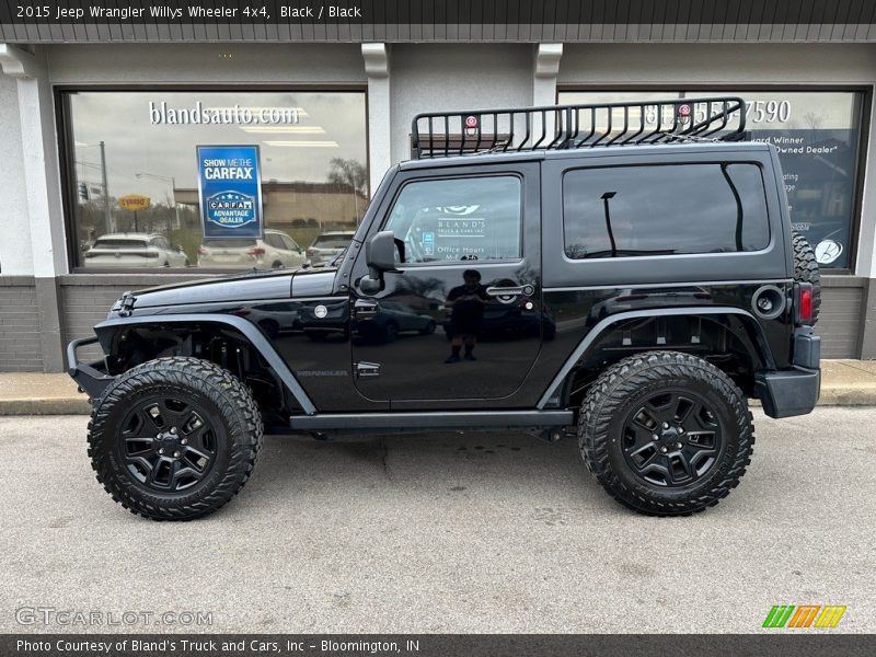 Black / Black 2015 Jeep Wrangler Willys Wheeler 4x4