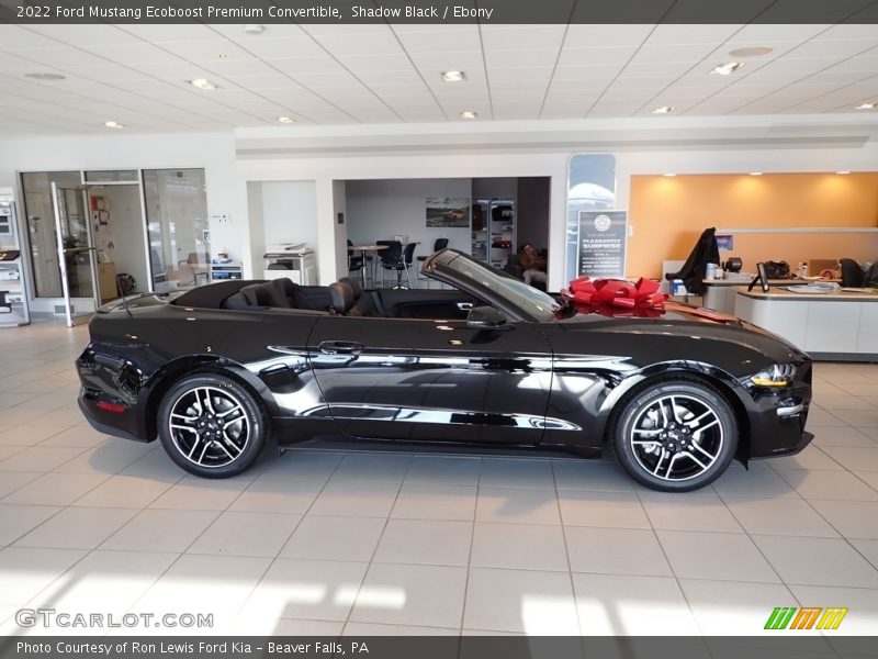 Shadow Black / Ebony 2022 Ford Mustang Ecoboost Premium Convertible