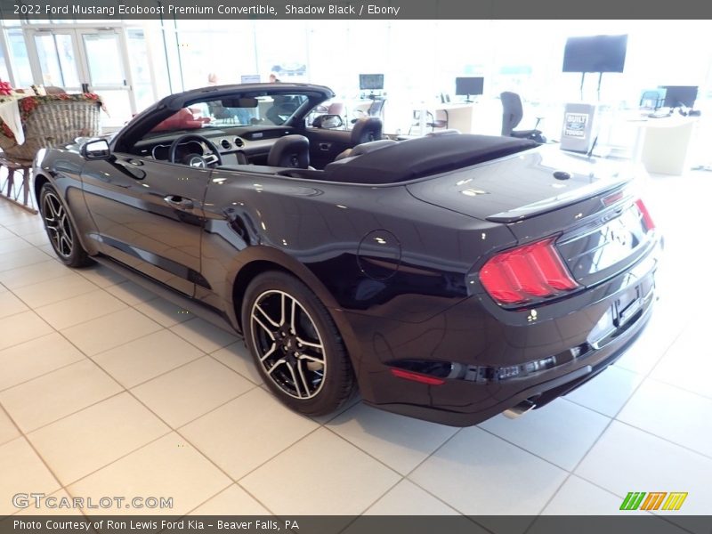 Shadow Black / Ebony 2022 Ford Mustang Ecoboost Premium Convertible