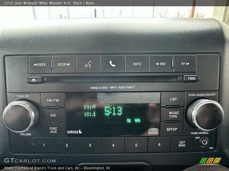 Black / Black 2015 Jeep Wrangler Willys Wheeler 4x4