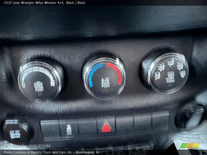 Black / Black 2015 Jeep Wrangler Willys Wheeler 4x4