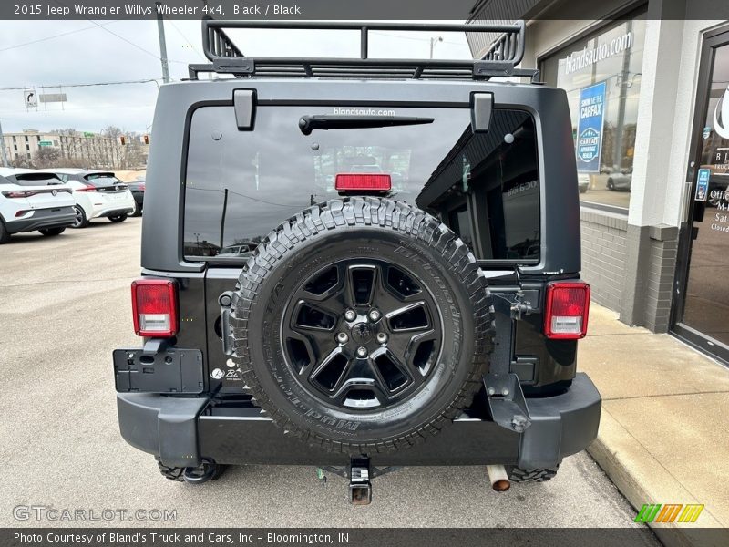Black / Black 2015 Jeep Wrangler Willys Wheeler 4x4