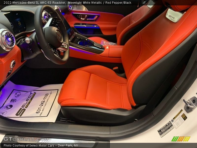 Front Seat of 2022 SL AMG 63 Roadster
