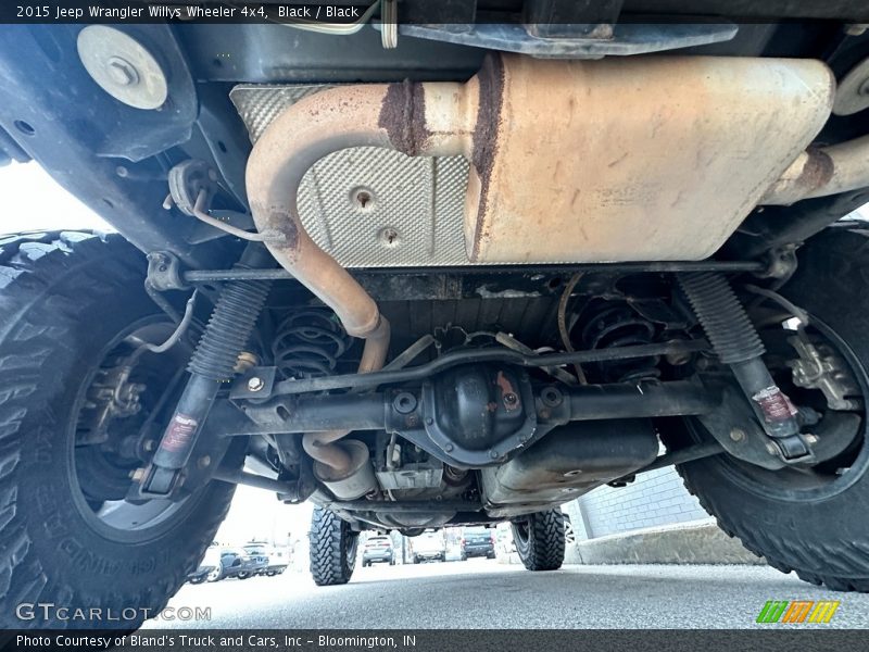 Black / Black 2015 Jeep Wrangler Willys Wheeler 4x4