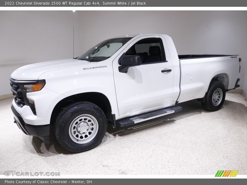 Summit White / Jet Black 2022 Chevrolet Silverado 1500 WT Regular Cab 4x4