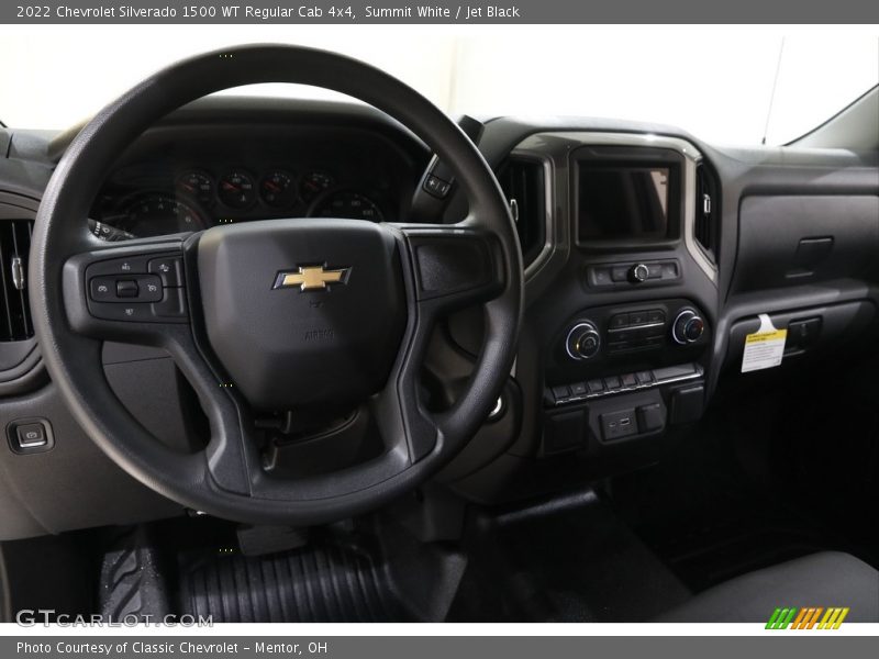 Summit White / Jet Black 2022 Chevrolet Silverado 1500 WT Regular Cab 4x4