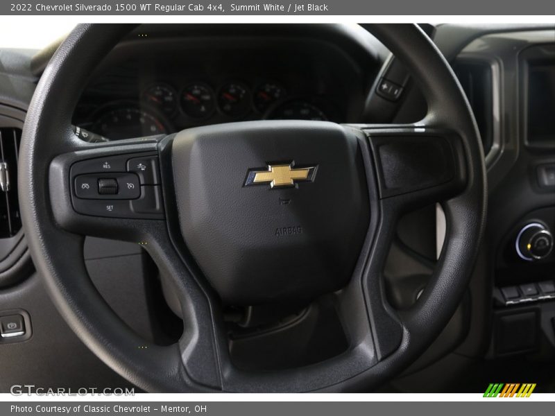 Summit White / Jet Black 2022 Chevrolet Silverado 1500 WT Regular Cab 4x4