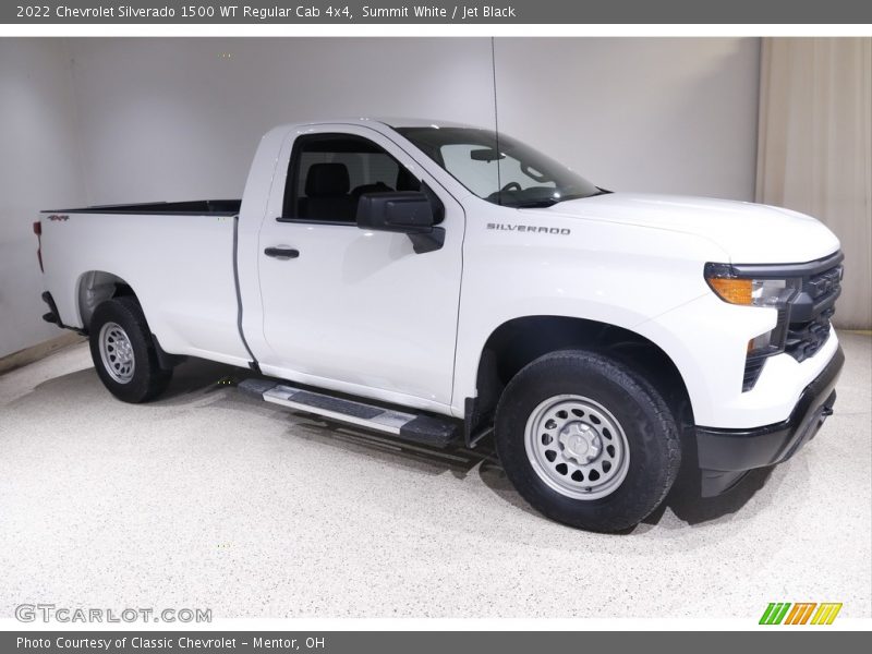 Summit White / Jet Black 2022 Chevrolet Silverado 1500 WT Regular Cab 4x4