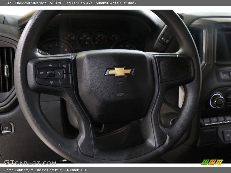 Summit White / Jet Black 2022 Chevrolet Silverado 1500 WT Regular Cab 4x4