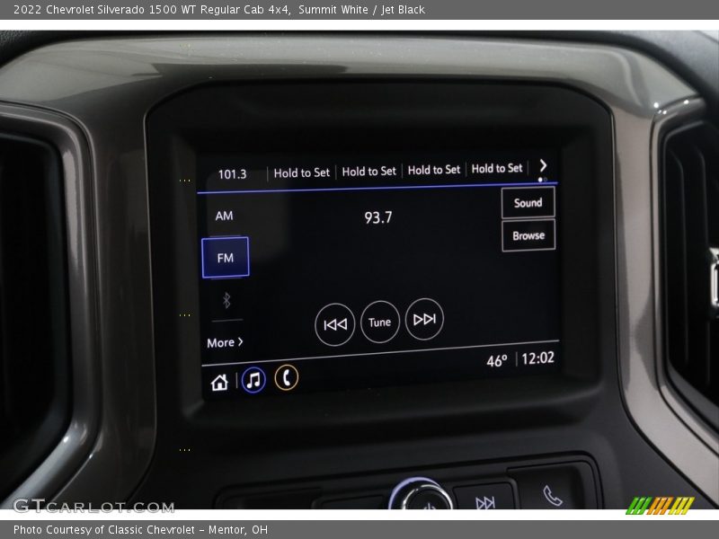 Summit White / Jet Black 2022 Chevrolet Silverado 1500 WT Regular Cab 4x4
