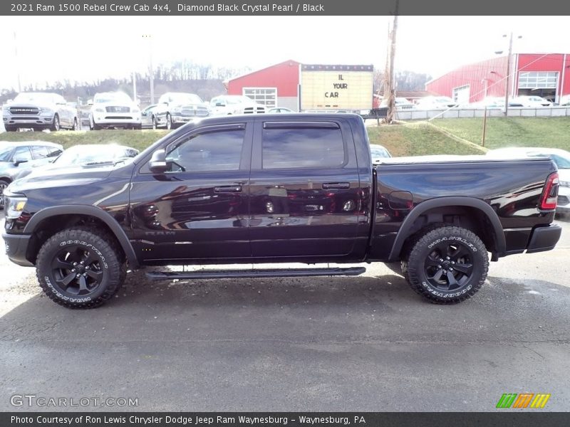  2021 1500 Rebel Crew Cab 4x4 Diamond Black Crystal Pearl