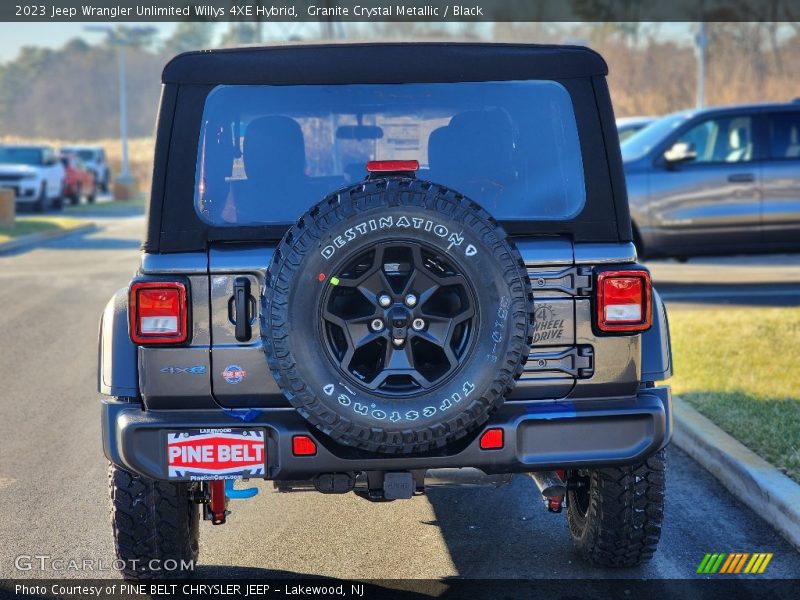Granite Crystal Metallic / Black 2023 Jeep Wrangler Unlimited Willys 4XE Hybrid