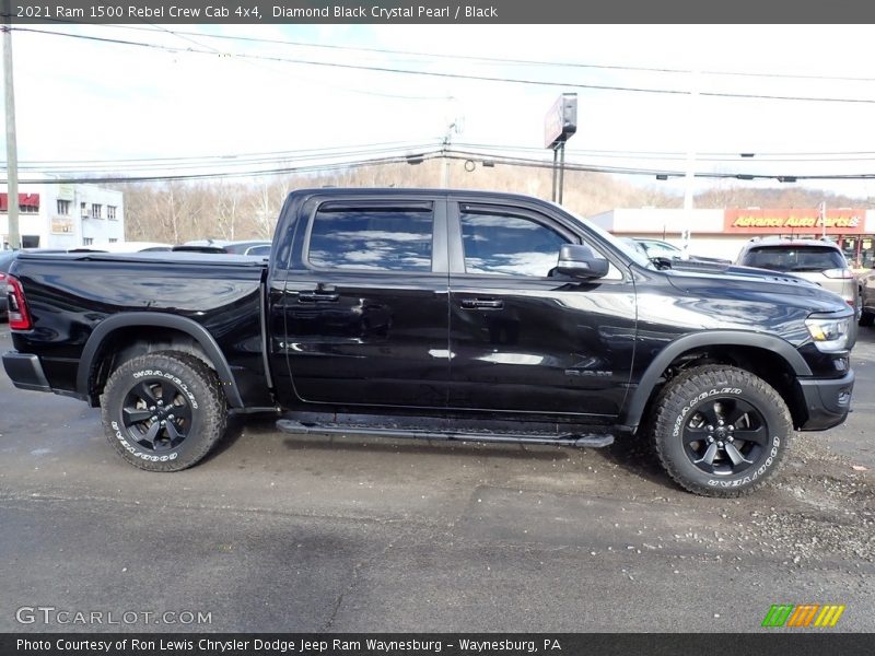  2021 1500 Rebel Crew Cab 4x4 Diamond Black Crystal Pearl