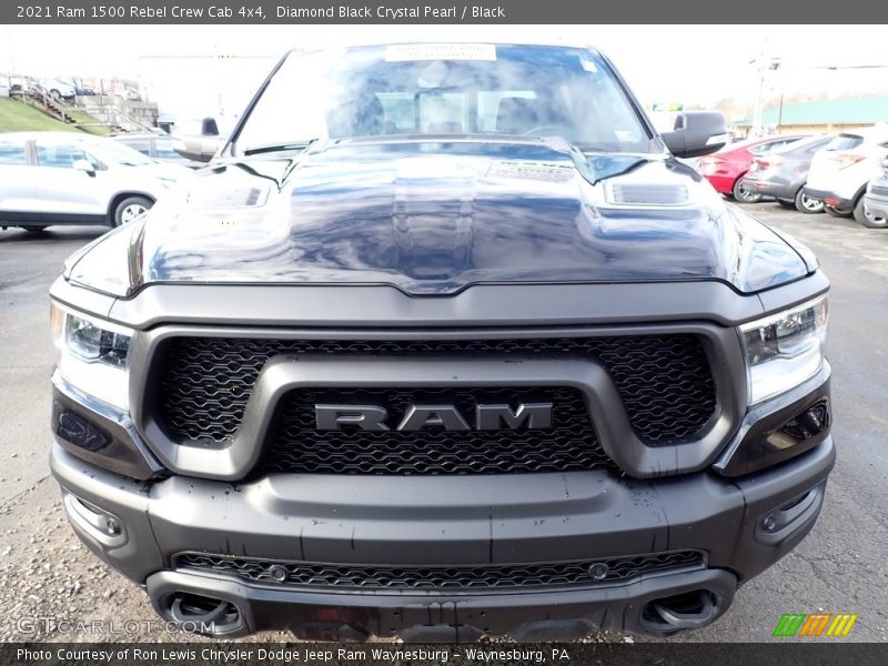Diamond Black Crystal Pearl / Black 2021 Ram 1500 Rebel Crew Cab 4x4