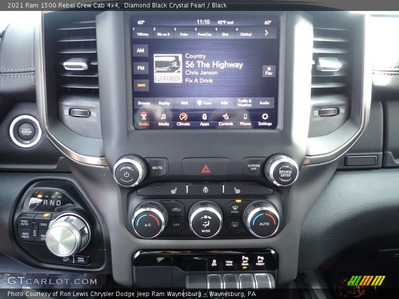 Controls of 2021 1500 Rebel Crew Cab 4x4