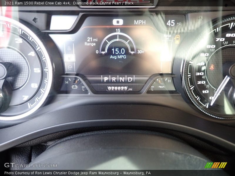  2021 1500 Rebel Crew Cab 4x4 Rebel Crew Cab 4x4 Gauges