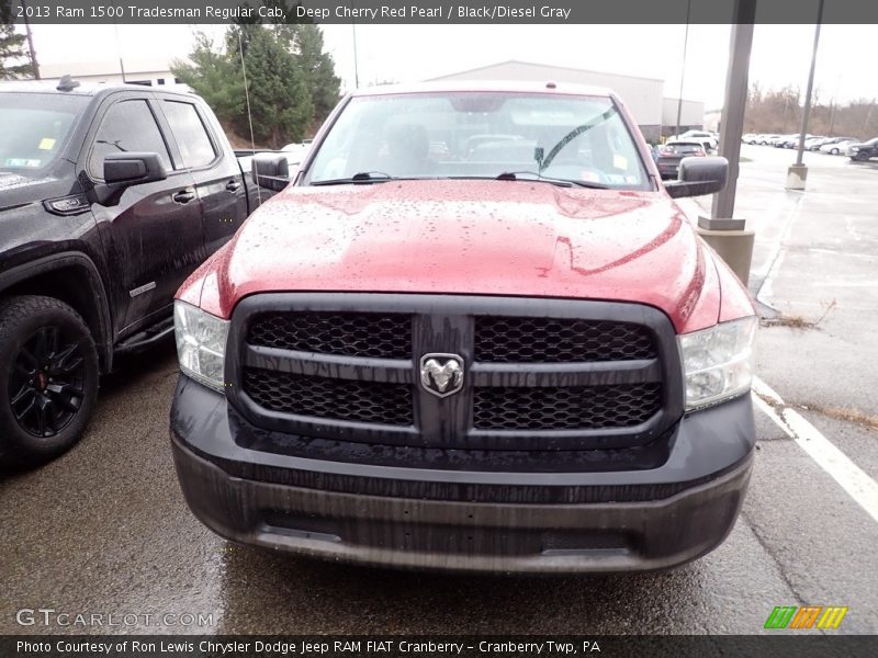 Deep Cherry Red Pearl / Black/Diesel Gray 2013 Ram 1500 Tradesman Regular Cab