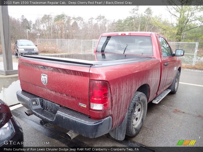 Deep Cherry Red Pearl / Black/Diesel Gray 2013 Ram 1500 Tradesman Regular Cab