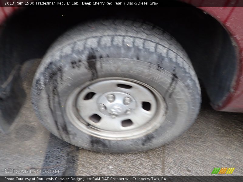 Deep Cherry Red Pearl / Black/Diesel Gray 2013 Ram 1500 Tradesman Regular Cab