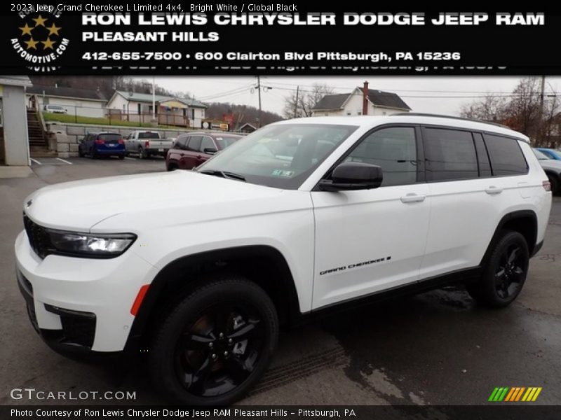 Bright White / Global Black 2023 Jeep Grand Cherokee L Limited 4x4