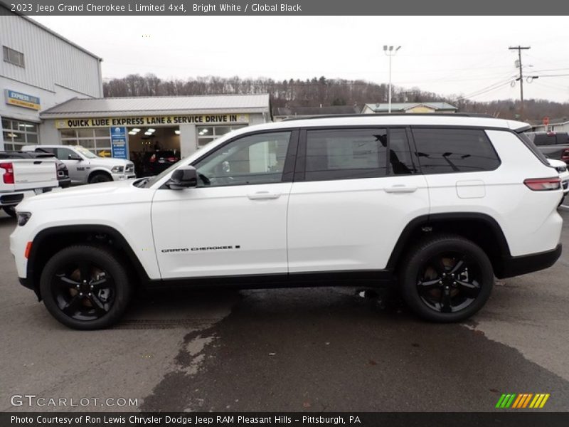 Bright White / Global Black 2023 Jeep Grand Cherokee L Limited 4x4