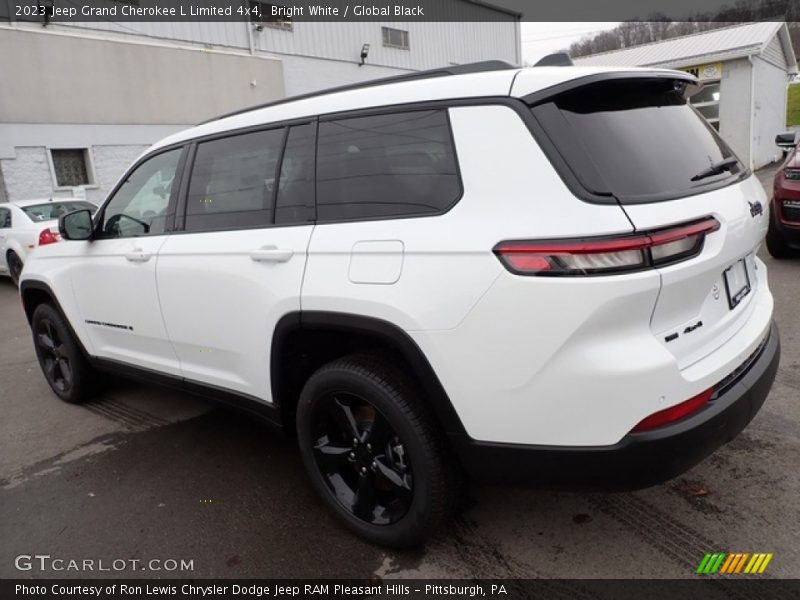 Bright White / Global Black 2023 Jeep Grand Cherokee L Limited 4x4
