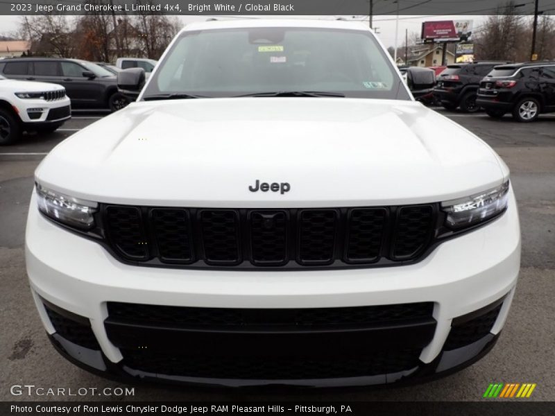 Bright White / Global Black 2023 Jeep Grand Cherokee L Limited 4x4