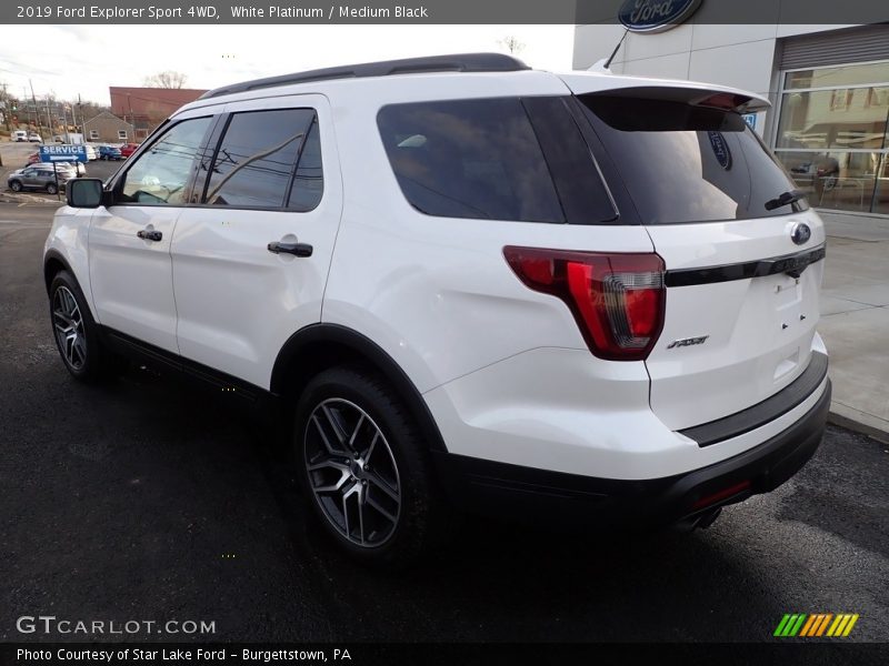 White Platinum / Medium Black 2019 Ford Explorer Sport 4WD