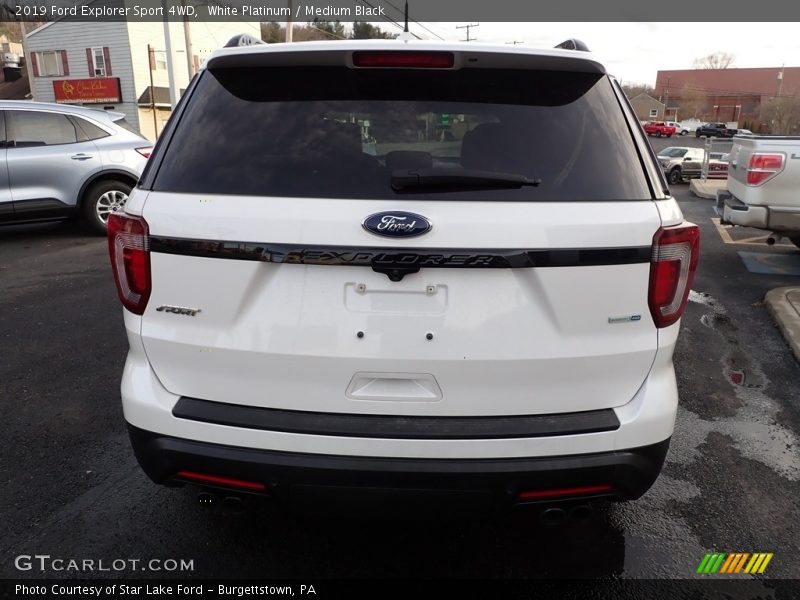 White Platinum / Medium Black 2019 Ford Explorer Sport 4WD