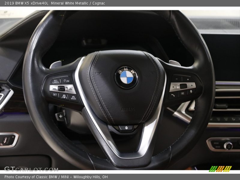 Mineral White Metallic / Cognac 2019 BMW X5 xDrive40i